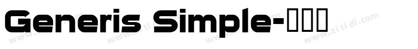 Generis Simple字体转换